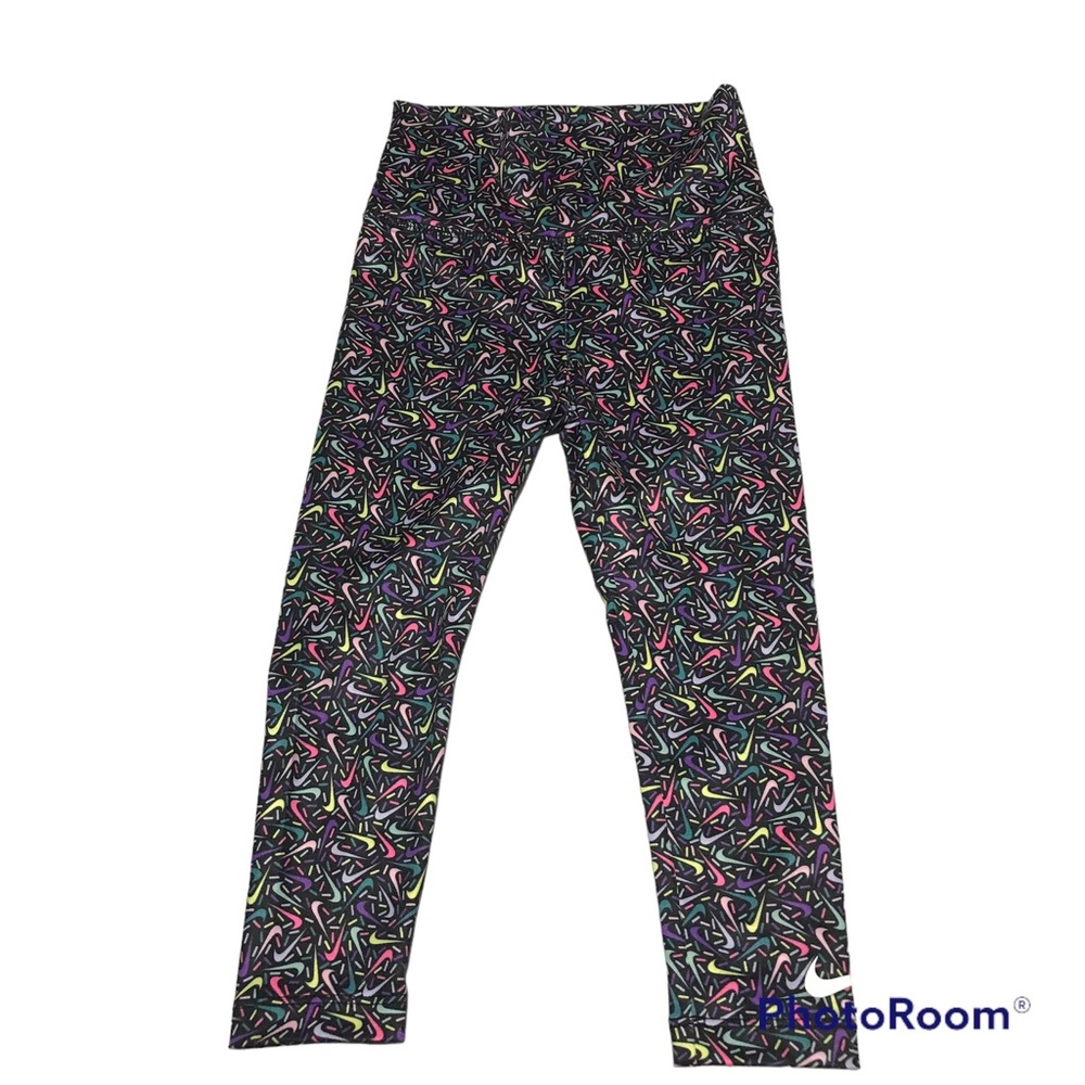 Nike Kid's Swoosh Sprinkle Print Leggings size 4 XS